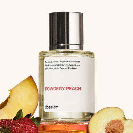 Powdery Peach Inspired by Jimmy Choo’s I Want Choo - dupe knock off imitation duplicate alternative fragrance