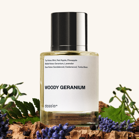 Woody Geranium Inspired by Montblanc's Legend - dupe knock off imitation duplicate alternative fragrance